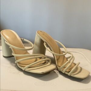 Nine West Off-White Strappy Heels